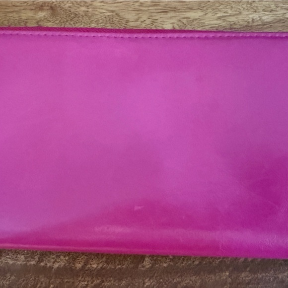 Tory Burch Hot Pink Zipper Wallet - Picture 3 of 5